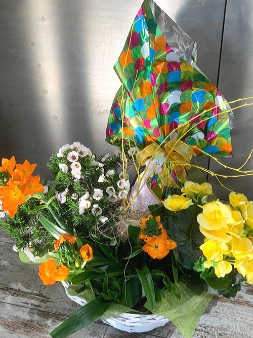 Composizione pasquale GRANDE con uovo di cioccolato