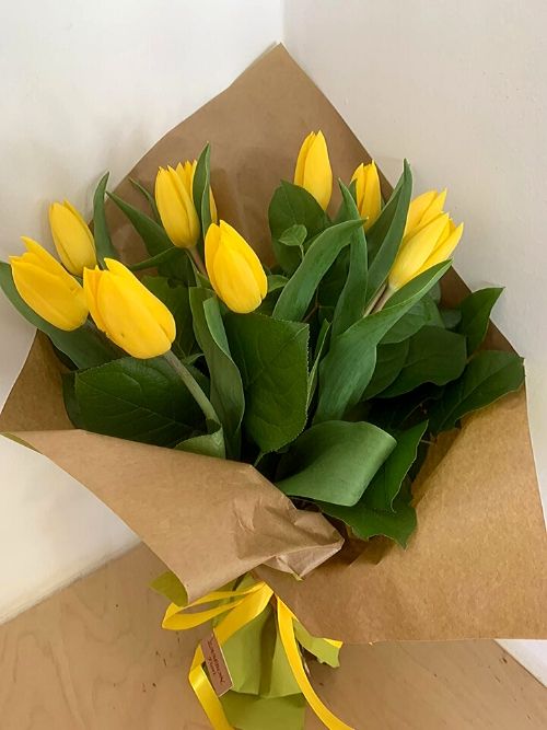 Bouquet di tulipani gialli